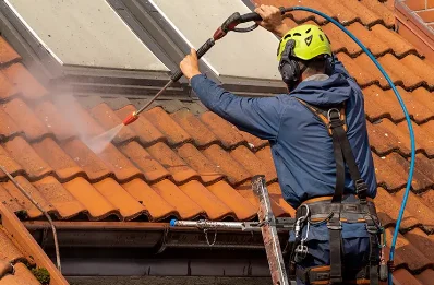 Démoussage et hydrofuge de toiture à Benon